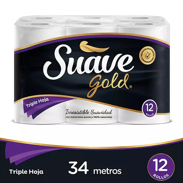 Papel Higienico Suave Gold T. H. 12*32 M