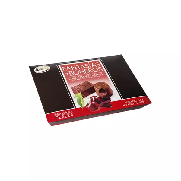 Chocolatina Italo Fantasias y Boheros Cereza 115g