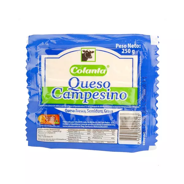 Colanta Queso x 250g Campesino