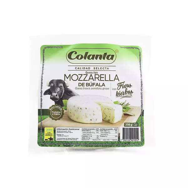 Queso Colanta 250g Búfala Mozzarella