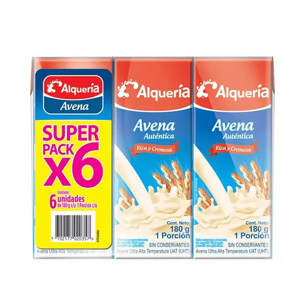 Avena Alqueria Autentica Tetrapack 6*180ml