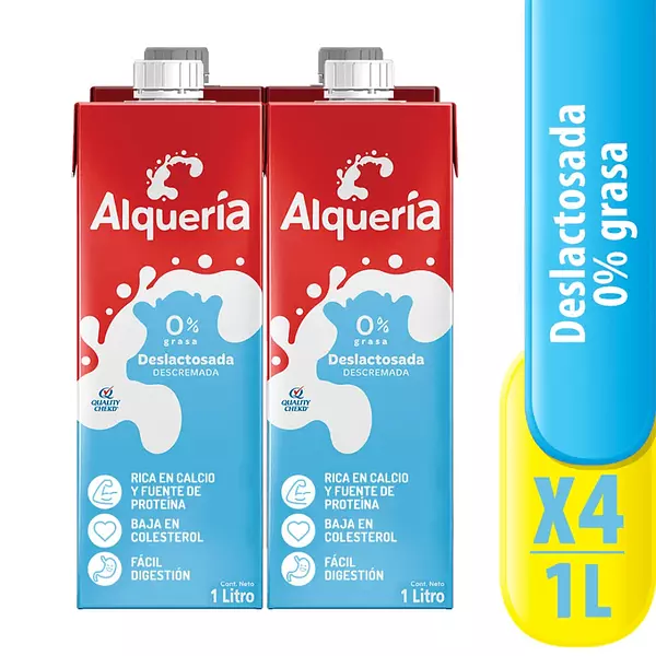 Leche Desl/Desc. Alqueria Tetrapack 4*1000ml