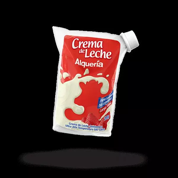 Crema de Leche Alqueria Semientera 180g