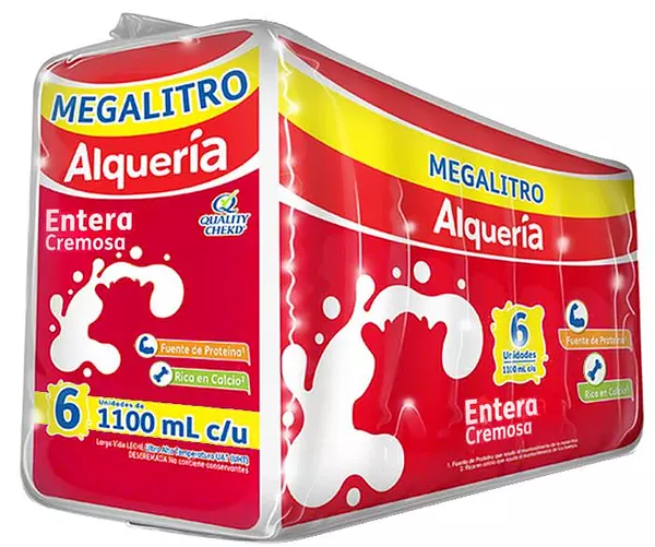 Leche Alqueria Super Cremosa Entera 6*1100ml