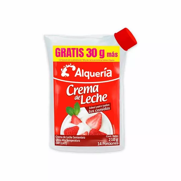 Crema de Leche Alqueria Gts 30g 210g