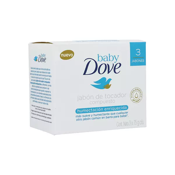 Dove Baby Jabon x 75gr Tripack Humectacion Enriquecida