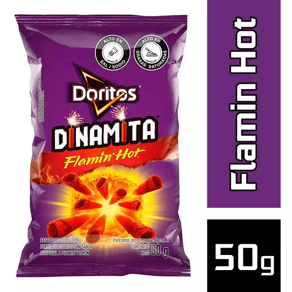 Pasabocas Doritos Dinamita Flamint Hot 50g