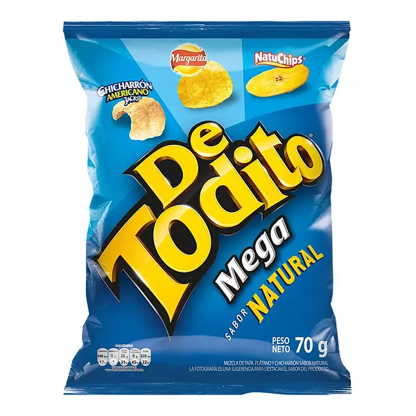 Pasabocas de Todito Natural 65g