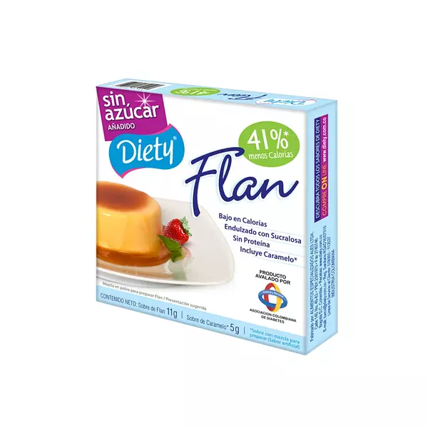 Flan Diety con Caramelo 11g