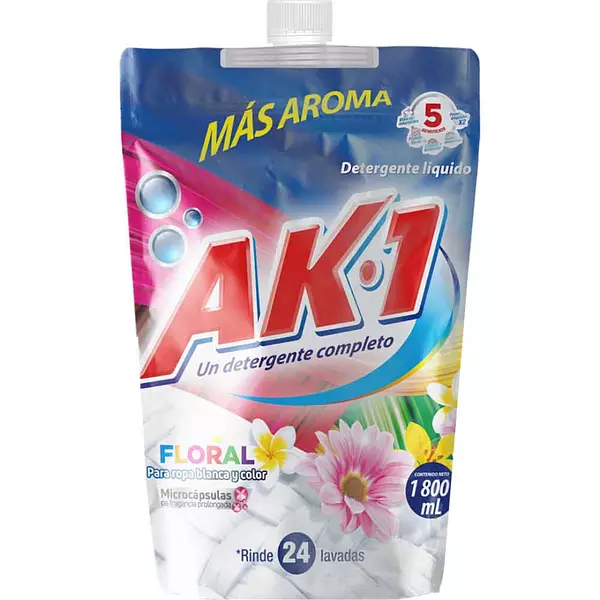 Detergente Ak1 Doypack Floral 1800ml