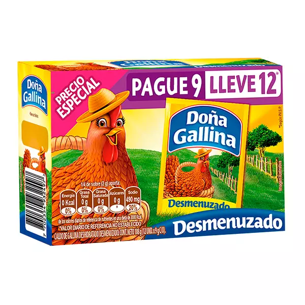 Doña Gallina Desmenuzado 108g Pg 9 Llev 12