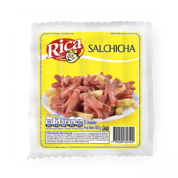 Salchicha Rica 500g