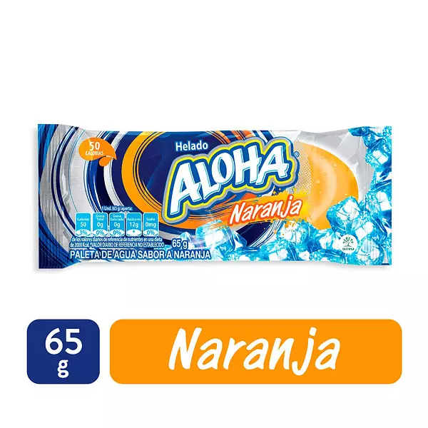 Helado Aloha Paleta Agua Surtida 65g