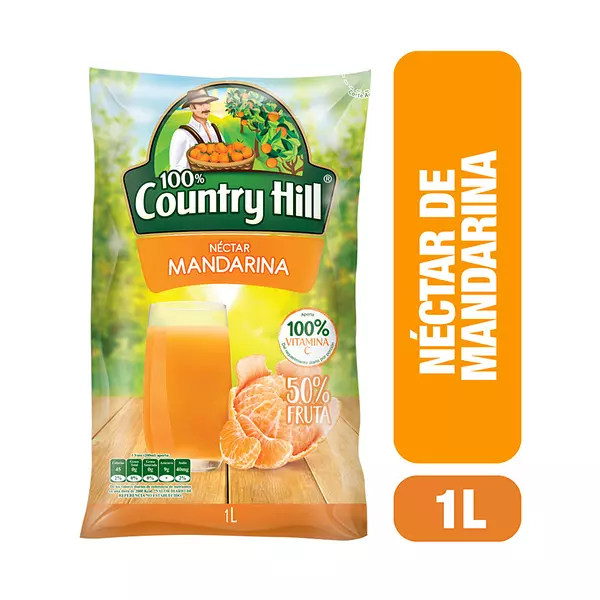 Jugo Country Hill Mandarina Bolsa 1l