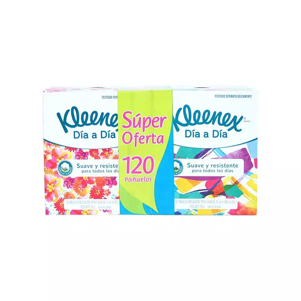 Pañuelo Facial Kleenex Cubo x 2 Pre Esp