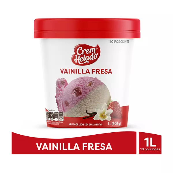 Helado Crem Helado Fresa 600g