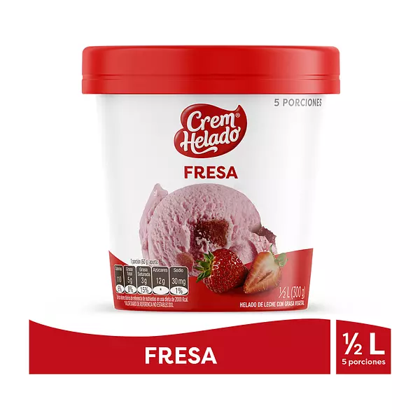 Helado Crem Helado Fresa 300g