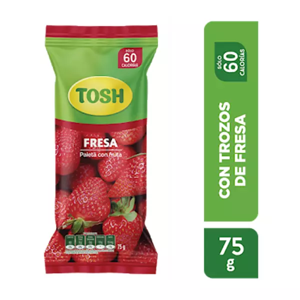 Helado Tosh Paleta Fresa 72g