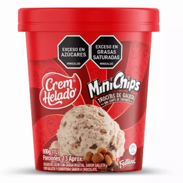 Helado Crem Helado Mini Chips 600g