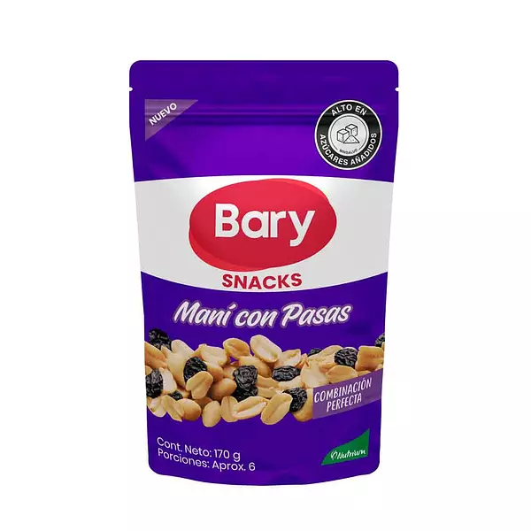 Mani Bary con Uvas Pasas 170g