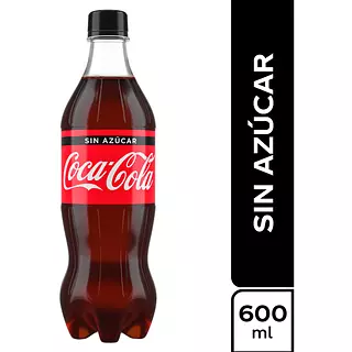 Gaseosa x 600ml Cocacola Zero