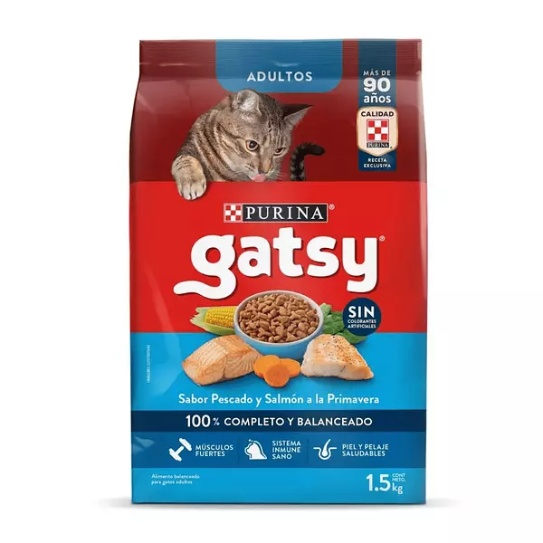 Alimento para Gatos Gatsy Pescado y Salmon 1.5k