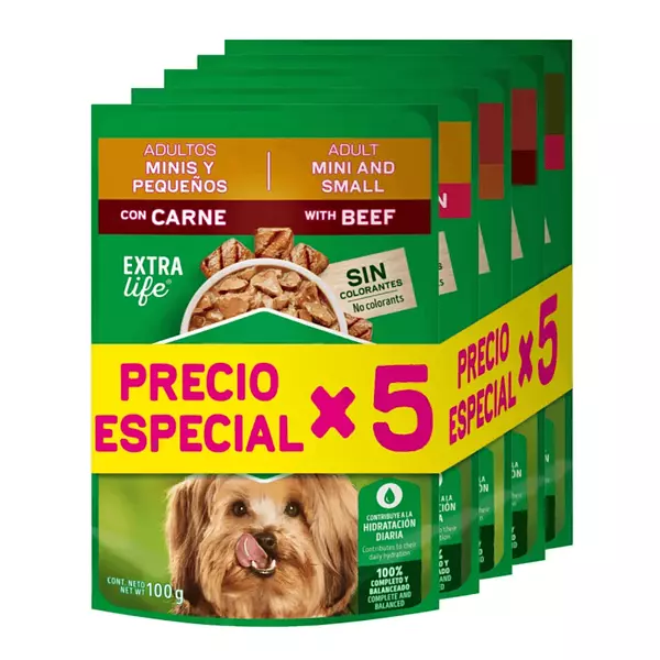 Alimento Alimento Mascotas Dog Chow P.E. 5*100g