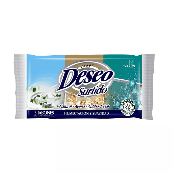 Jabon Deseo Surtido Antibacterial Tripack 110g