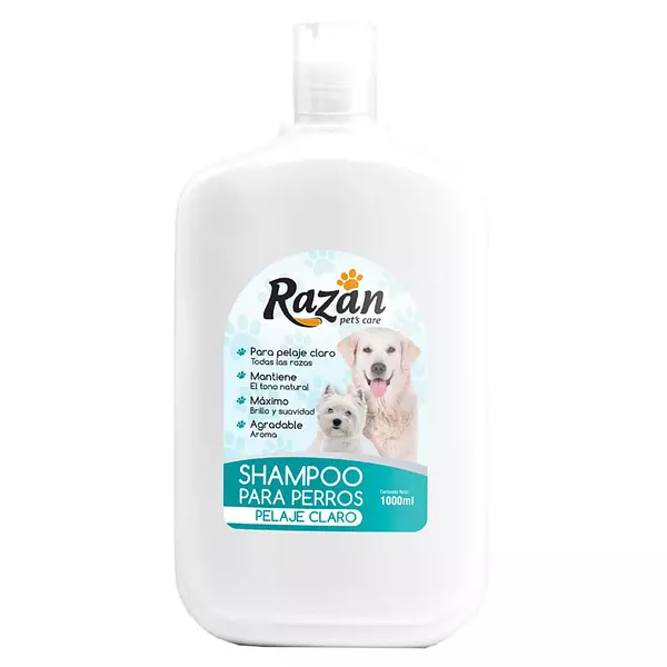 Shampoo para Mascotas Perros Pelaje Claro 1000ml