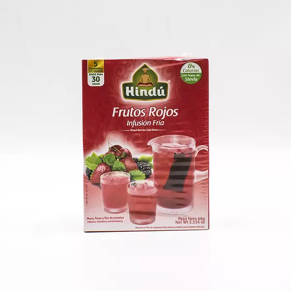 Hindu Infusion Frutal Frutos Rojos x 5