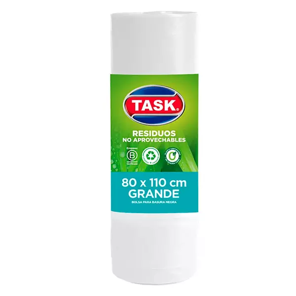 Bolsa de Aseo Task Grande Blanca 80*110 10und