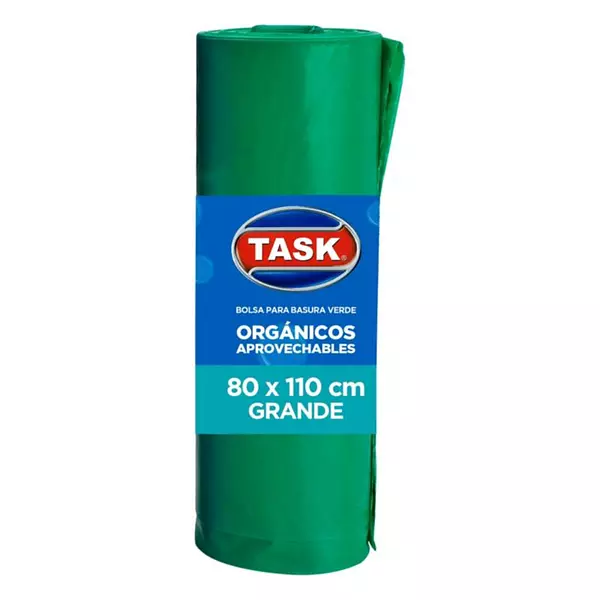 Bolsa de Aseo Task Grande Verde 80*110 10und