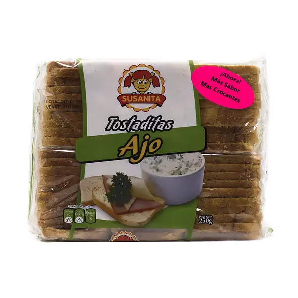 Tostaditas Susanita de Ajo 250g