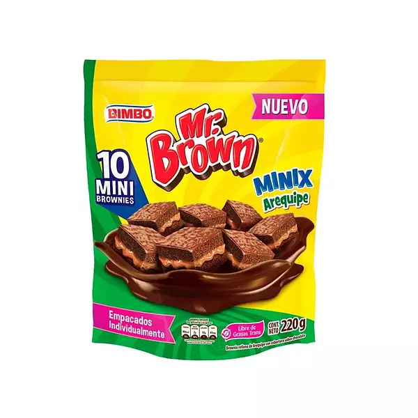 Brownie Mr. Brown Minix Arequipe 10*22g