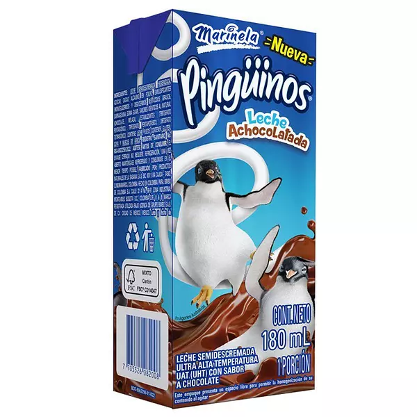 Bebida Achocolatada Pingüinos 180ml