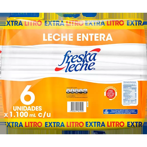 Leche Freska Leche Entera Sixpack 1100ml