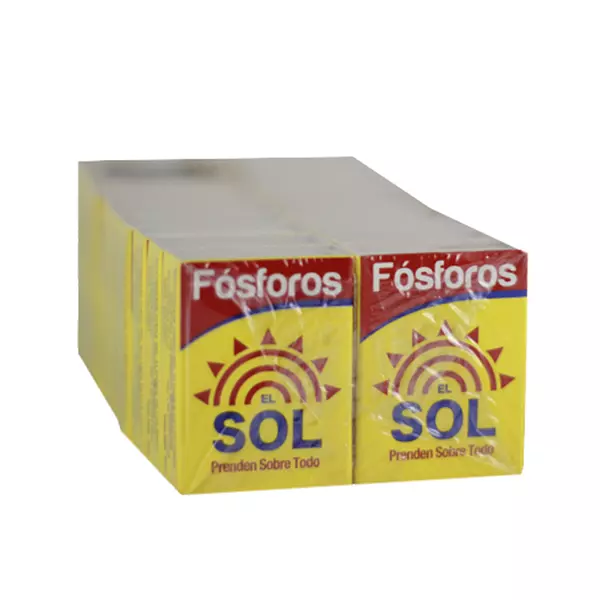 Fosforos El Sol Paquete x 20