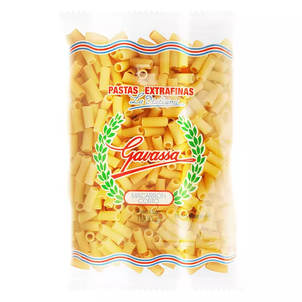 Pasta Gavassa 1000g Macarron Corto