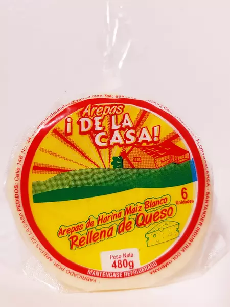 Arepa de La Casa Rellena de Queso 480g