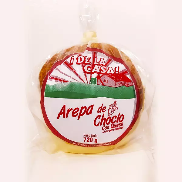 Arepa de La Casa Choclo con Queso 720g