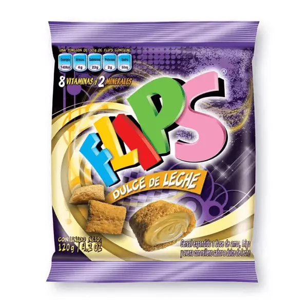 Cereal Flips Dulce de Leche 120g