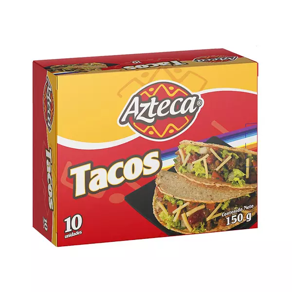 Tacos Caja Azteca 10 Und