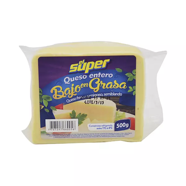 Queso El Super Bajo de Grasa 500g