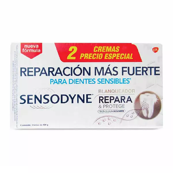 Crema Sensodyne Repara y Protege 25% 2*90g