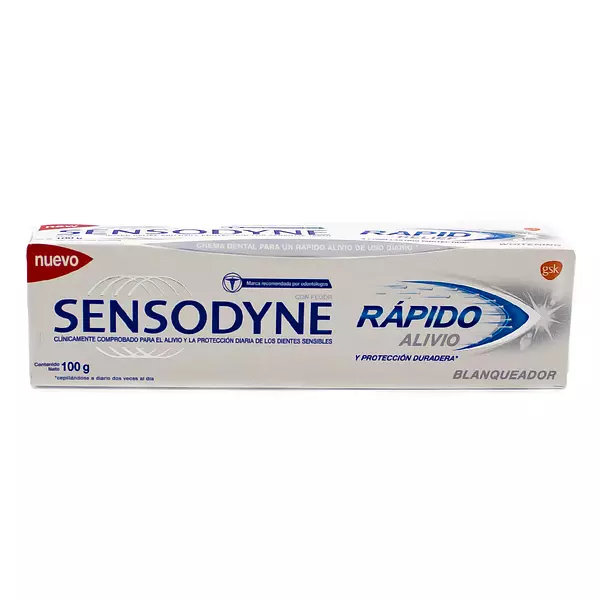 Crema Dental Sensodyne 100g Rapido Alivio Blanqueadora