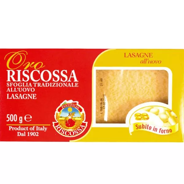 Lasagne All´Uovo Ricossa 500g