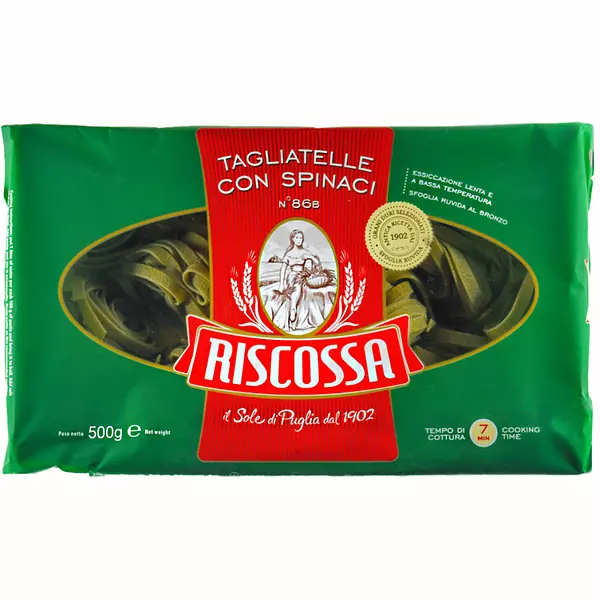 Tagliatelle con Spinaci Ricossa 500g