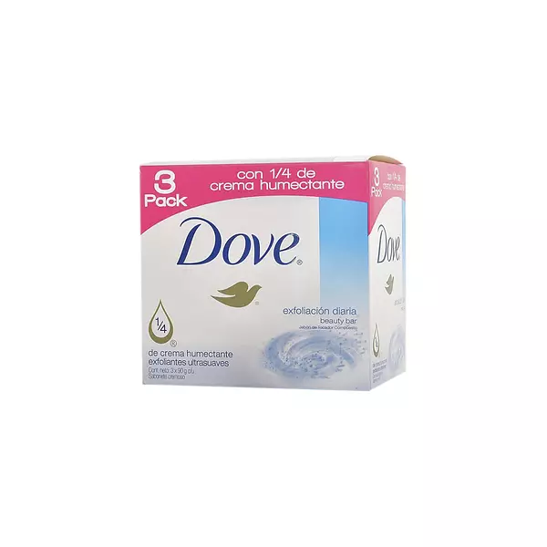 Jabon Baño Dove x 90gr Exfoliacion Tripack