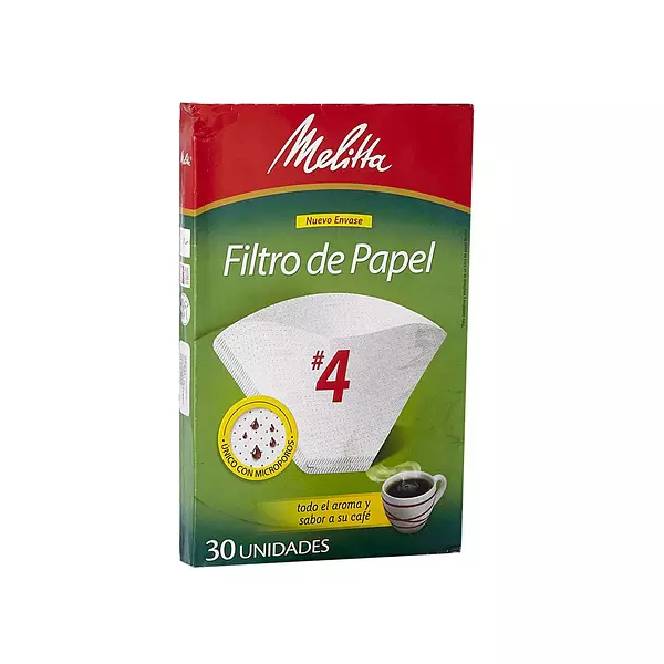 Filtro para Cafe Melitta #4 30 Und