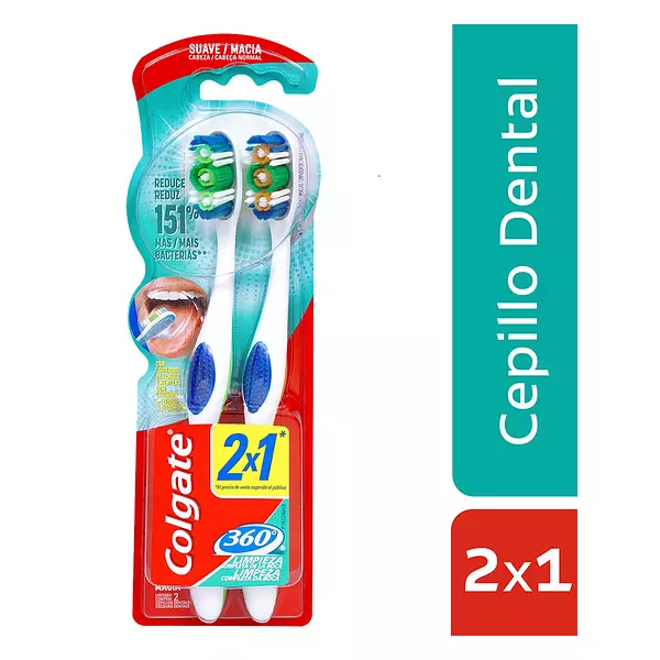 Cepillo Dental Colgate 360º Suave Pague 1 Lleve 2